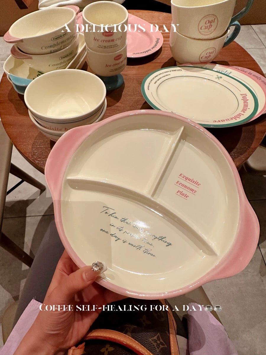 Fresh Cream Style 🧁 Minimalist & Fresh 🍽️ Tableware Set – Multiple Shapes Available