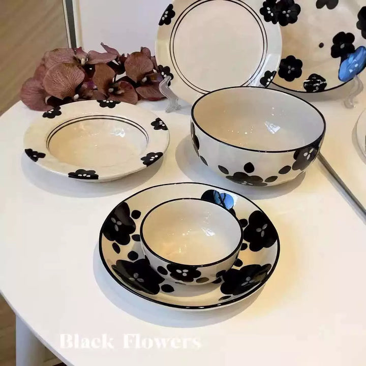 【Camellia Series】Underglaze Color Handcrafted Tableware