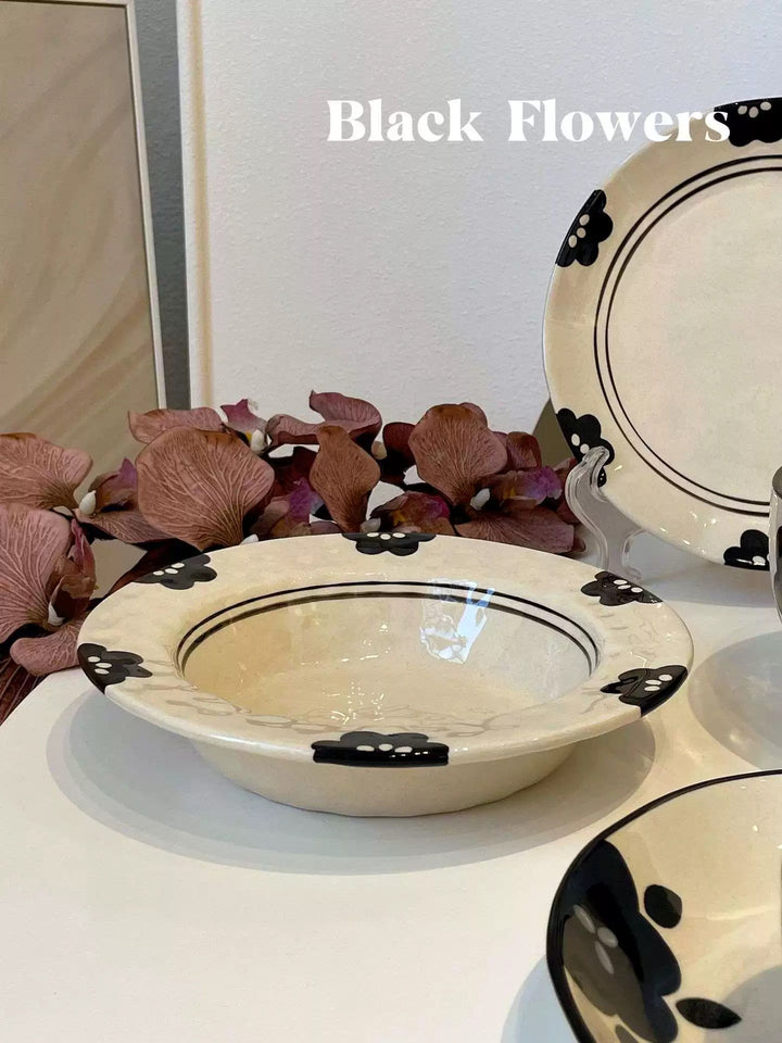 【Camellia Series】Underglaze Color Handcrafted Tableware
