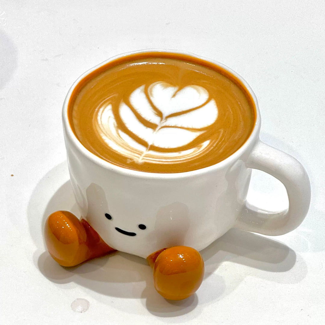 Cute Smiley Mug •ᴗ• | Handmade Ceramic Cup | High-Temperature Underglaze