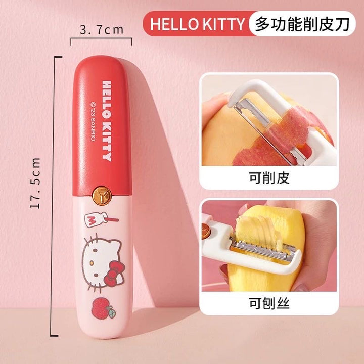 Sanrio Fruit Peeling Knife Multifunctional Outdoor Portable Peeling Knife Grater