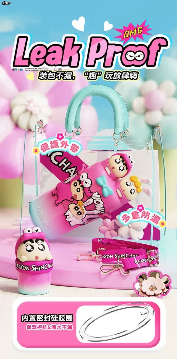 Classic Action Kamen Crayon Shin-chan Thermos Cup 316 Stainless Steel