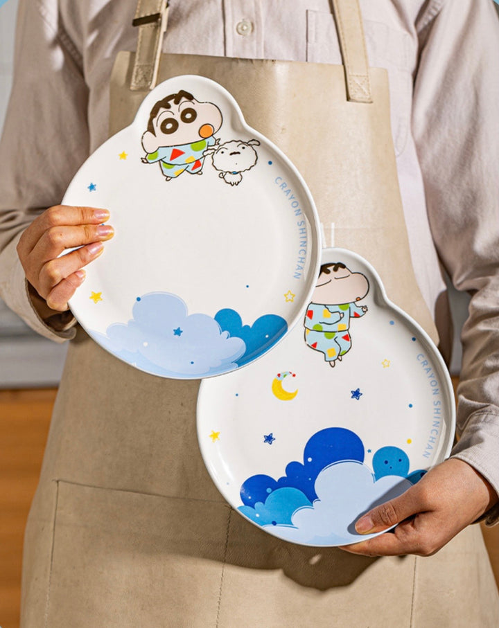 Crayon Shin-chan Cute Ceramic Dinner Plate Shin-chan Series