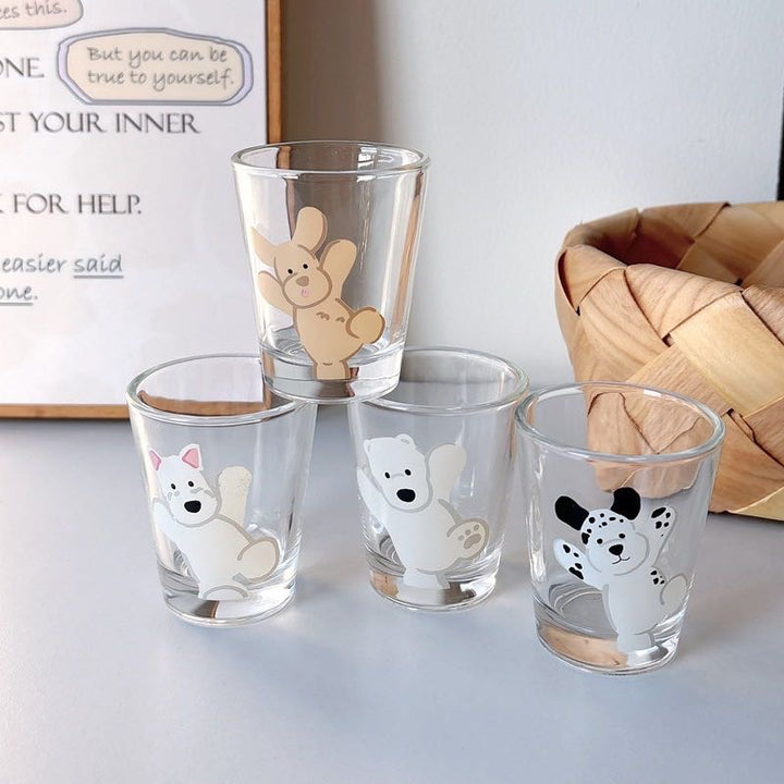 Cute Dog Mini Soju Cup 50ml Cup Gift Box 1 Set 4