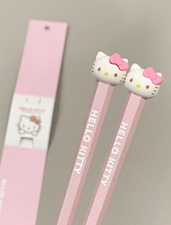 Sanrio Alloy Chopsticks My Melody Cinnamoroll Hello Kitty Anti-mold Anti-slip Chopsticks Individually Packaged