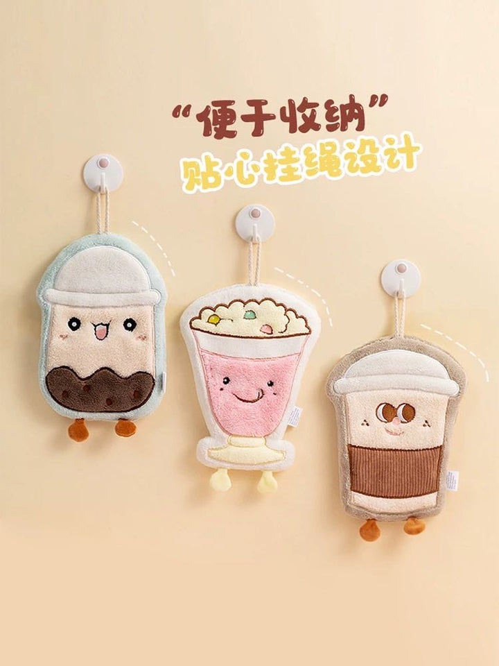 Milk Tea Series Thickened Hand Towel
