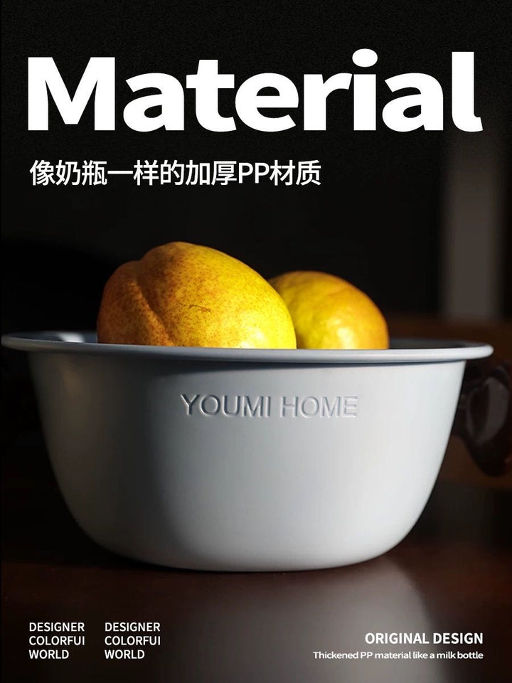 Dishwasher Drain Basket New Dopamine Thickened Drain Basket Washing Basin Fruit Snack Small