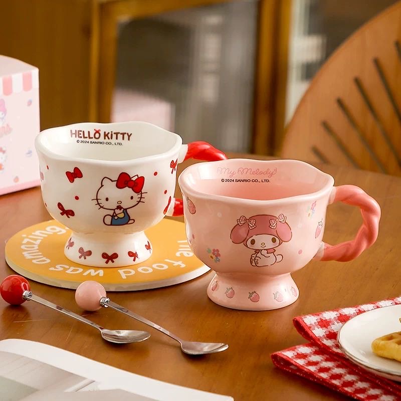 Sanrio Mug Household Water Cup Breakfast Cup Ceramic Coffee Cup