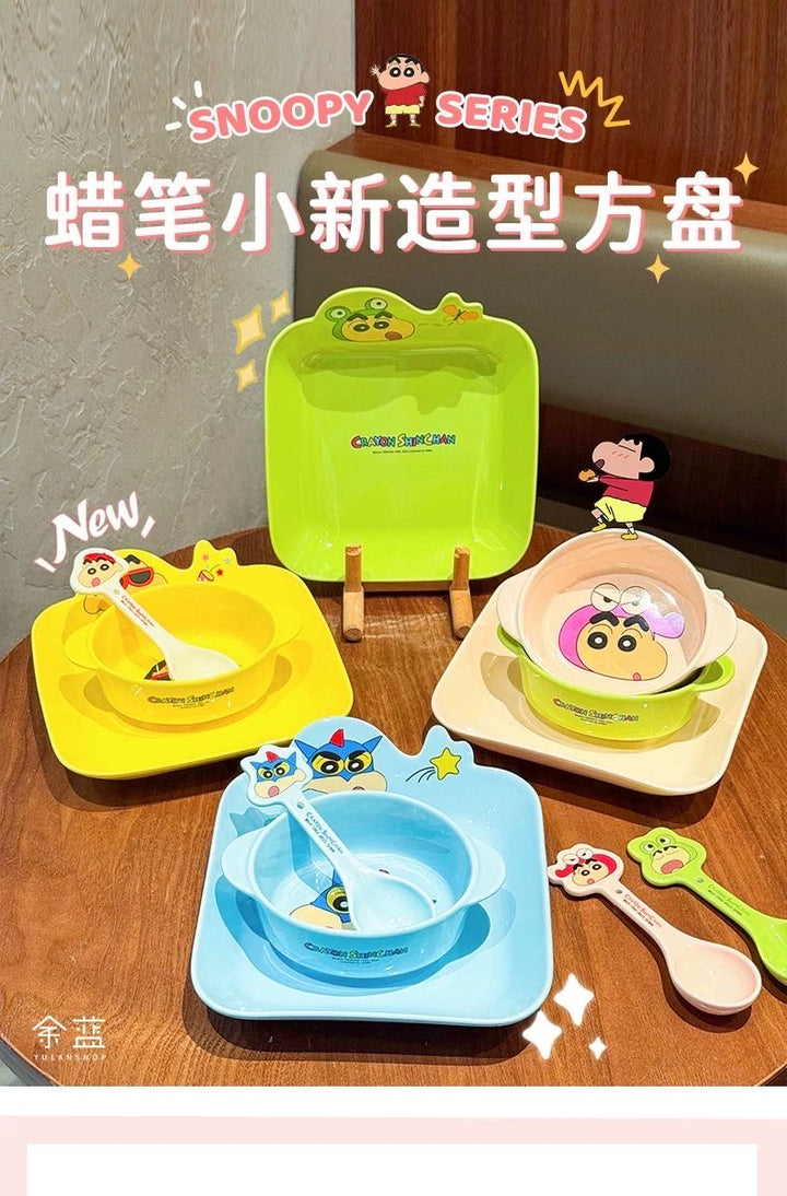 Crayon Shin-chan Ceramic Tableware Set Bowl Plate Set
