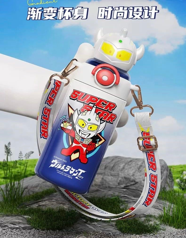 Ultraman Series 316 Thermos Cup Special Straw Thermos Cup Keep Warm Keep Cold Crossbody