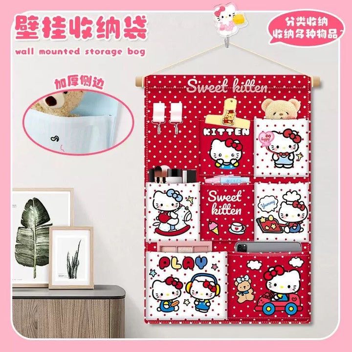 Hello Kitty Hanging Storage Bag Storage Bag Wall-mounted