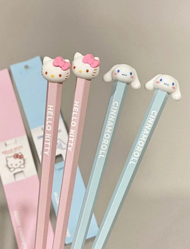 Sanrio Alloy Chopsticks My Melody Cinnamoroll Hello Kitty Anti-mold Anti-slip Chopsticks Individually Packaged
