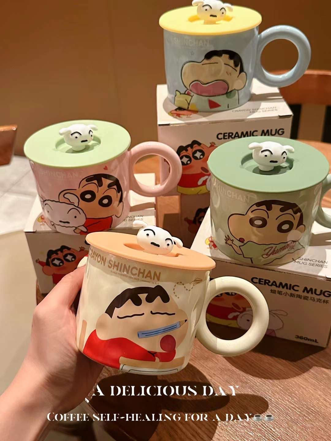 Crayon Shin-chan Ceramic Mug Color Box