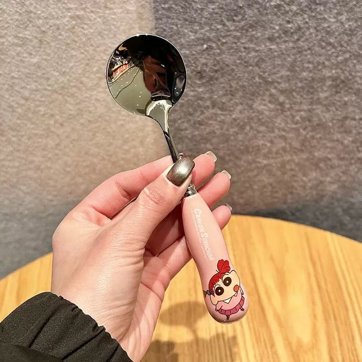 Crayon Shin-chan 304 Stainless Steel Set Soup Spoon Fork