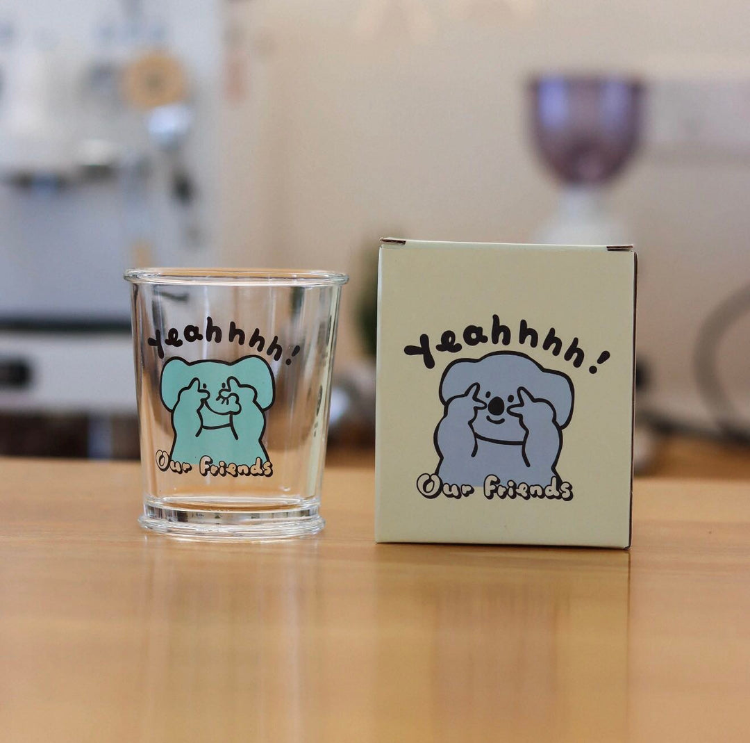 Series Cute Animal Glass Cup Healing Glass Cup