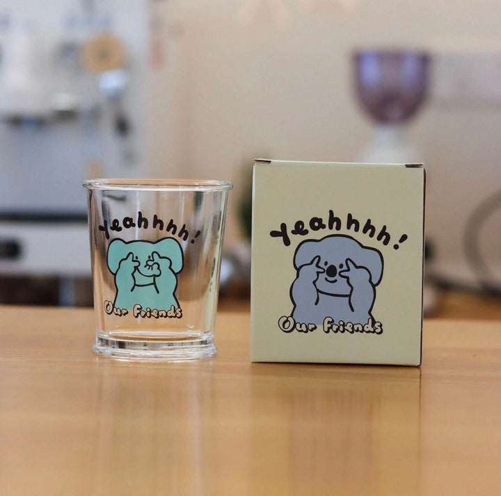 Series Cute Animal Glass Cup Healing Glass Cup