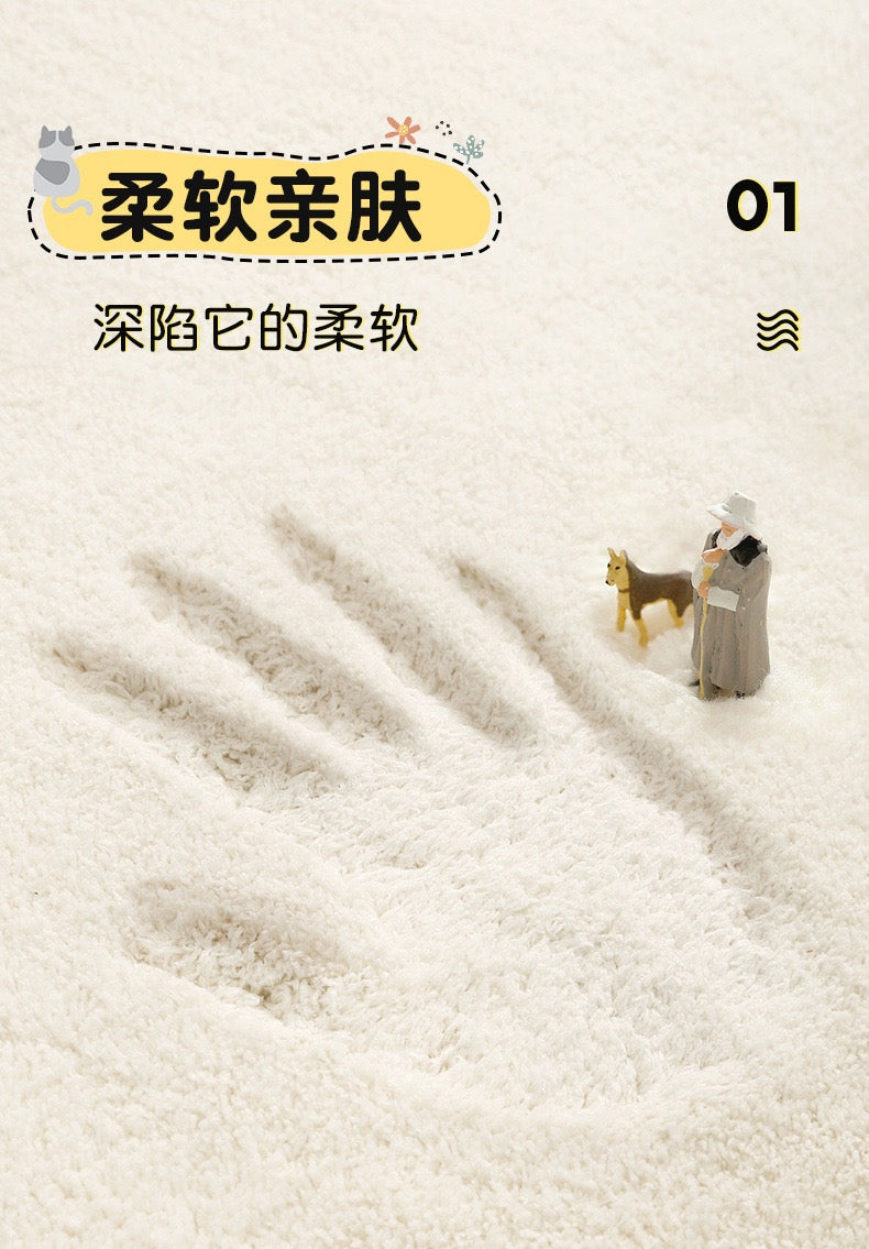 Size 100*100cm Creative Goat Household Floor Mat