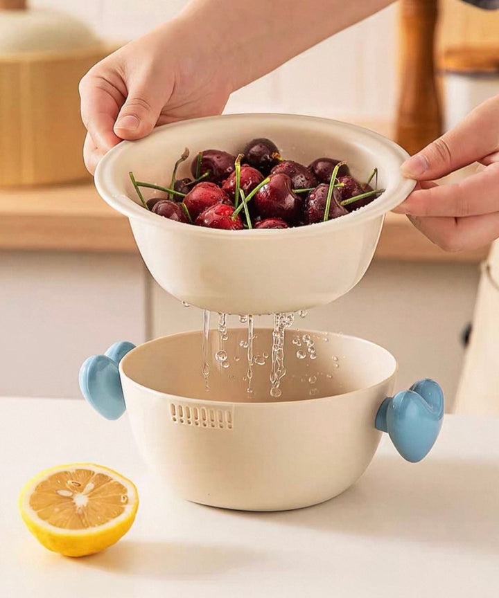 Dishwasher Drain Basket New Dopamine Thickened Drain Basket Washing Basin Fruit Snack Small