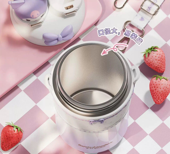 2026New Gradient Thermos Cup Sanrio Dual-drink Cup