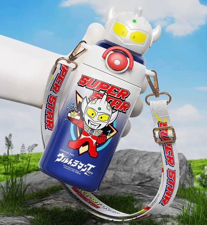 Ultraman Series 316 Thermos Cup Special Straw Thermos Cup Keep Warm Keep Cold Crossbody