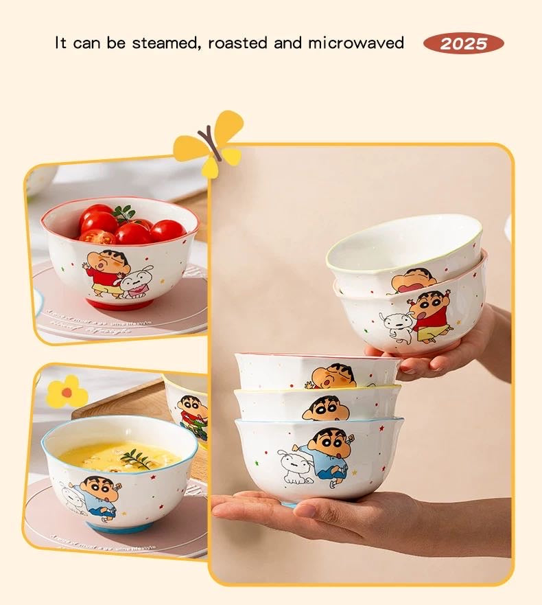 Crayon Shin-chan Rice Bowl Set Gift Box