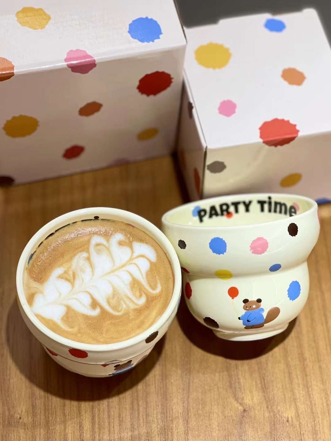 Colorful Bear Ceramic Mug & 5Bowl