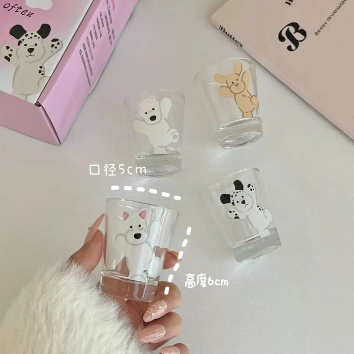 Cute Dog Mini Soju Cup 50ml Cup Gift Box 1 Set 4