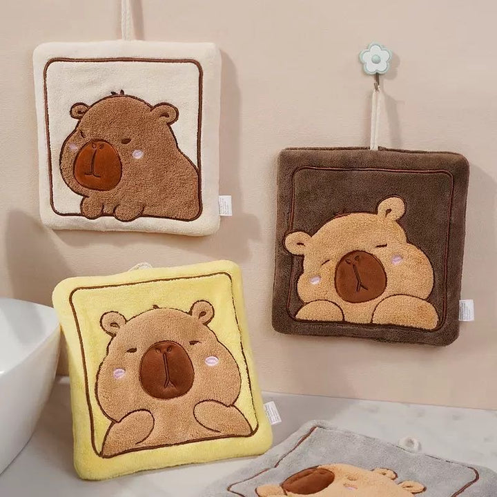 Capybara Hand Towel Thickened Coral Fleece Towel Kids Towel