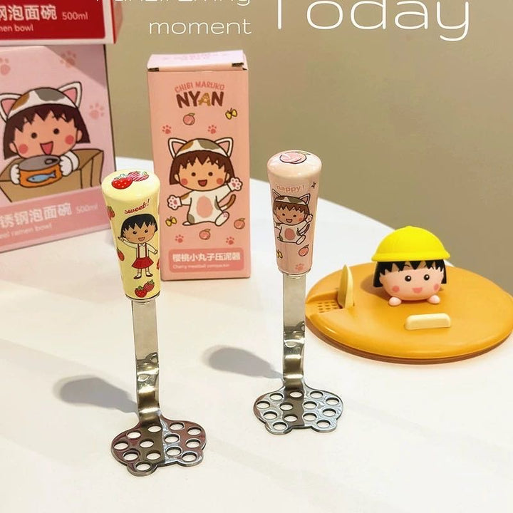 Chibi Maruko-chan Masher Stainless Steel Household Masher