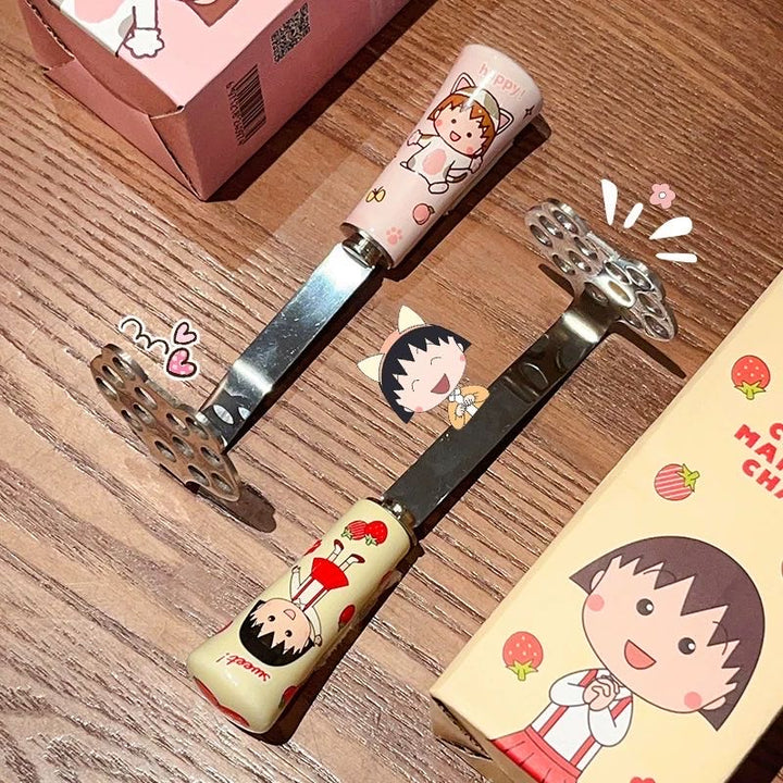 Chibi Maruko-chan Masher Stainless Steel Household Masher