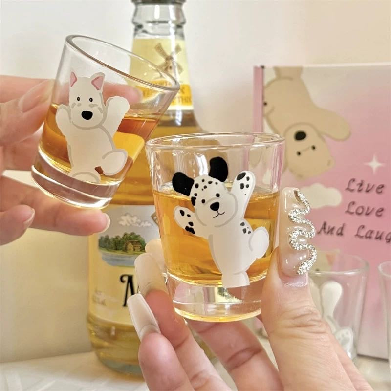 Cute Dog Mini Soju Cup 50ml Cup Gift Box 1 Set 4