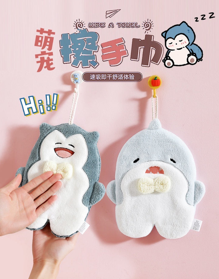 Animal Series Hanging Hand Towel Thickened Water Absorbent Quick Dry Towel /Hand Towel