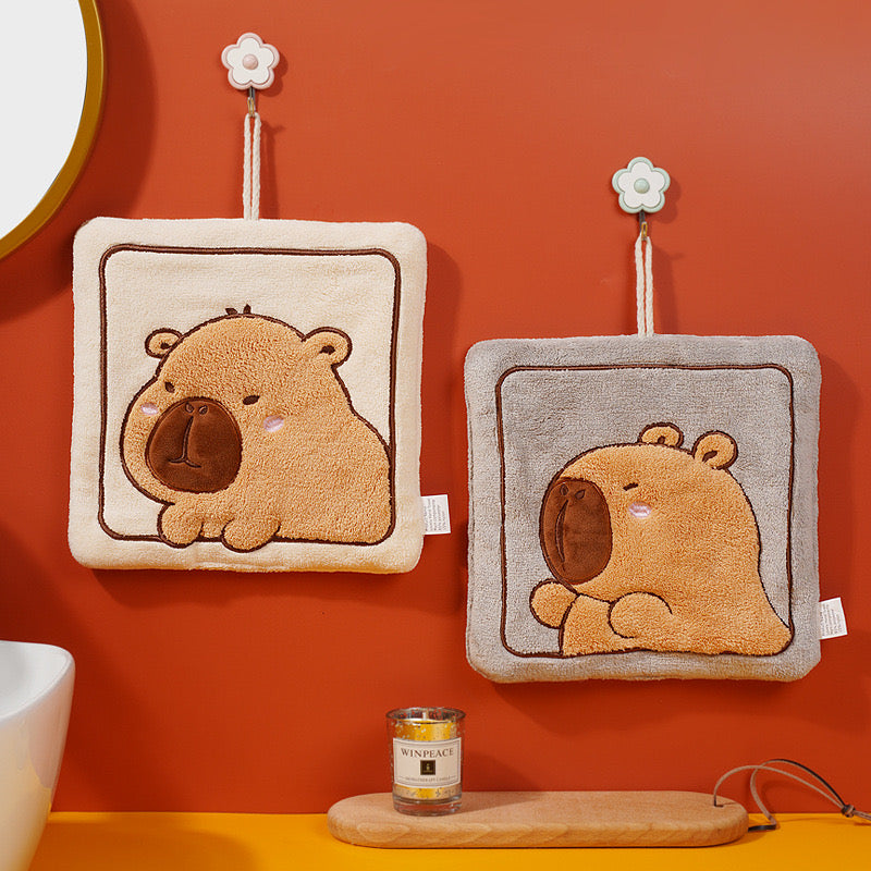 Capybara Hand Towel Thickened Coral Fleece Towel Kids Towel
