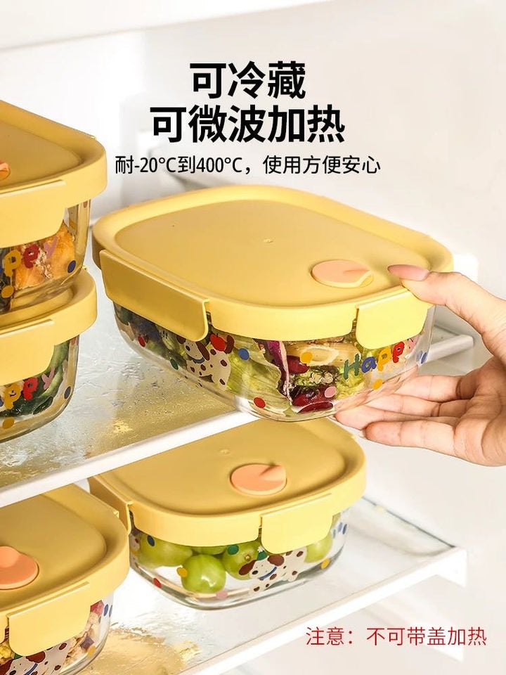 Dog & Glass Crisper Soup Bowl Bento Box Microwavable
