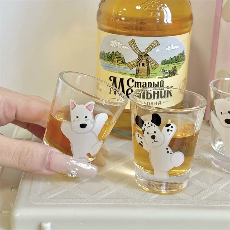 Cute Dog Mini Soju Cup 50ml Cup Gift Box 1 Set 4