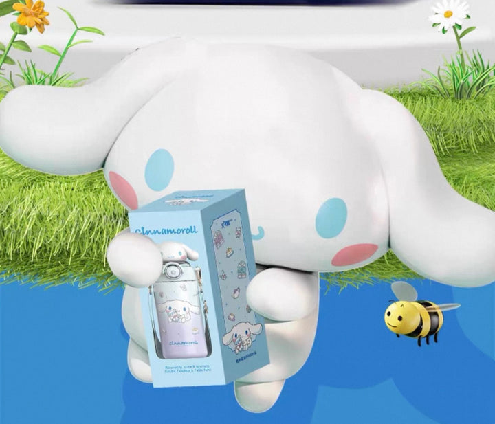 Sanrio 316 Stainless Steel Straw Thermos Cup Keep Warm Keep Cold Crossbody