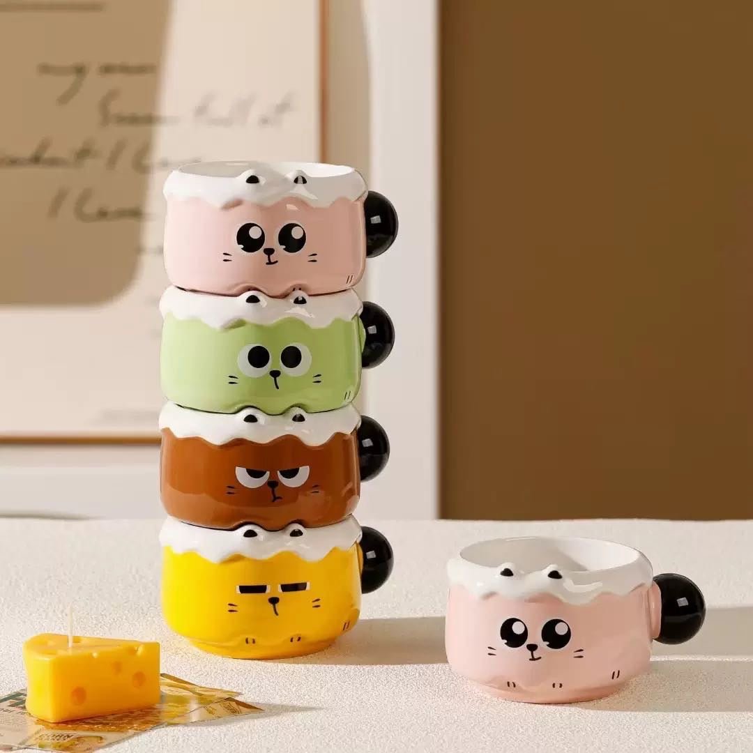 Creative Cat Cup Ceramic Mug Series Coffee Cup