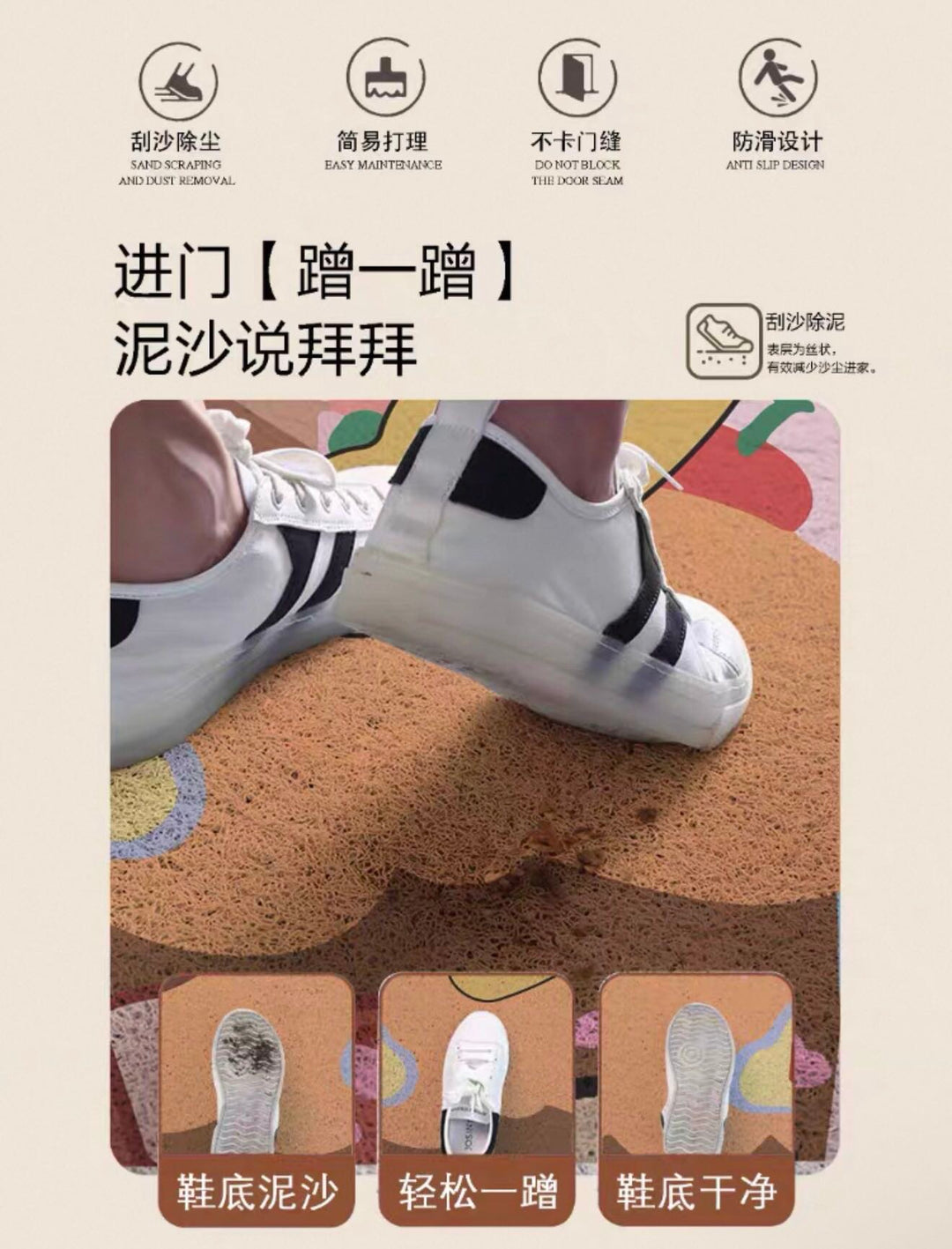 Floor Mat Household pvcFloor Mat 60x90cm Style
