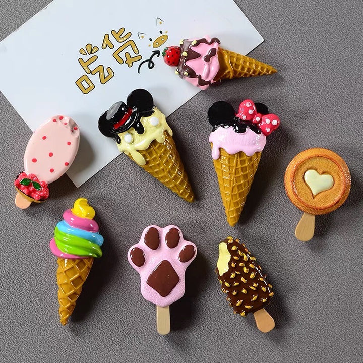 3D3D Fridge Magnet Ice Cream Series