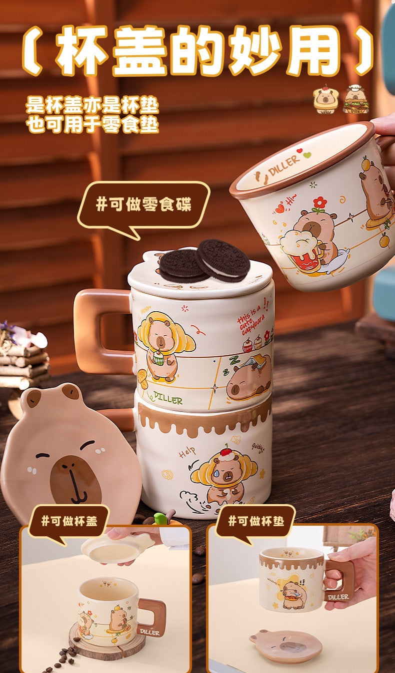 Capybara Ceramic Mug Coffee Cup Breakfast Cup