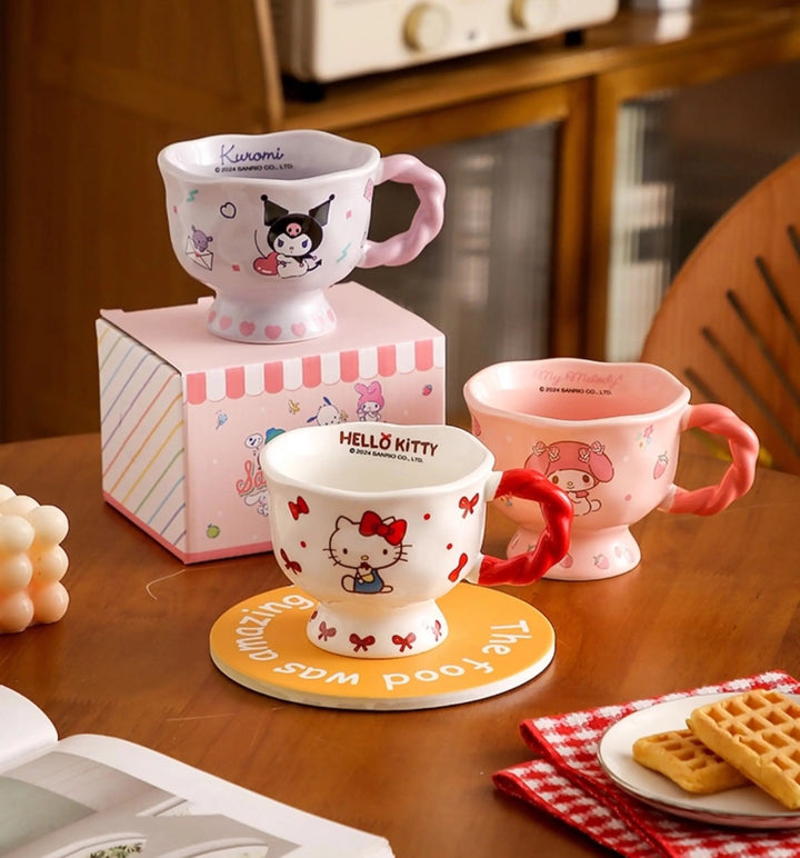 Sanrio Mug Household Water Cup Breakfast Cup Ceramic Coffee Cup