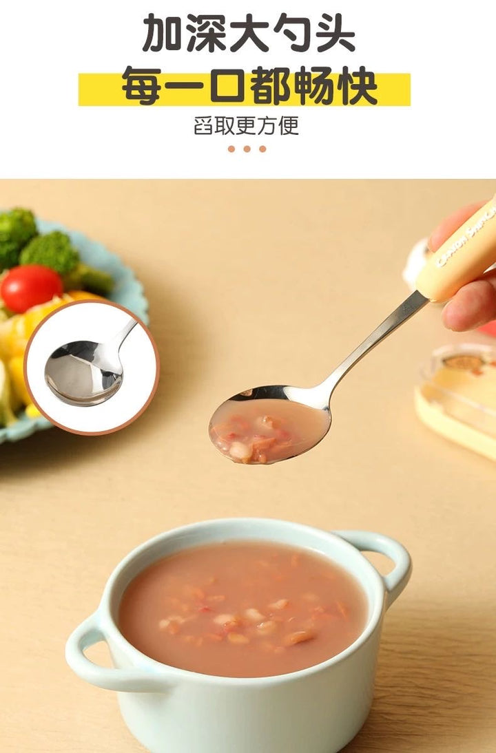 Crayon Shin-chan 304 Stainless Steel Chopsticks Spoon Portable Set