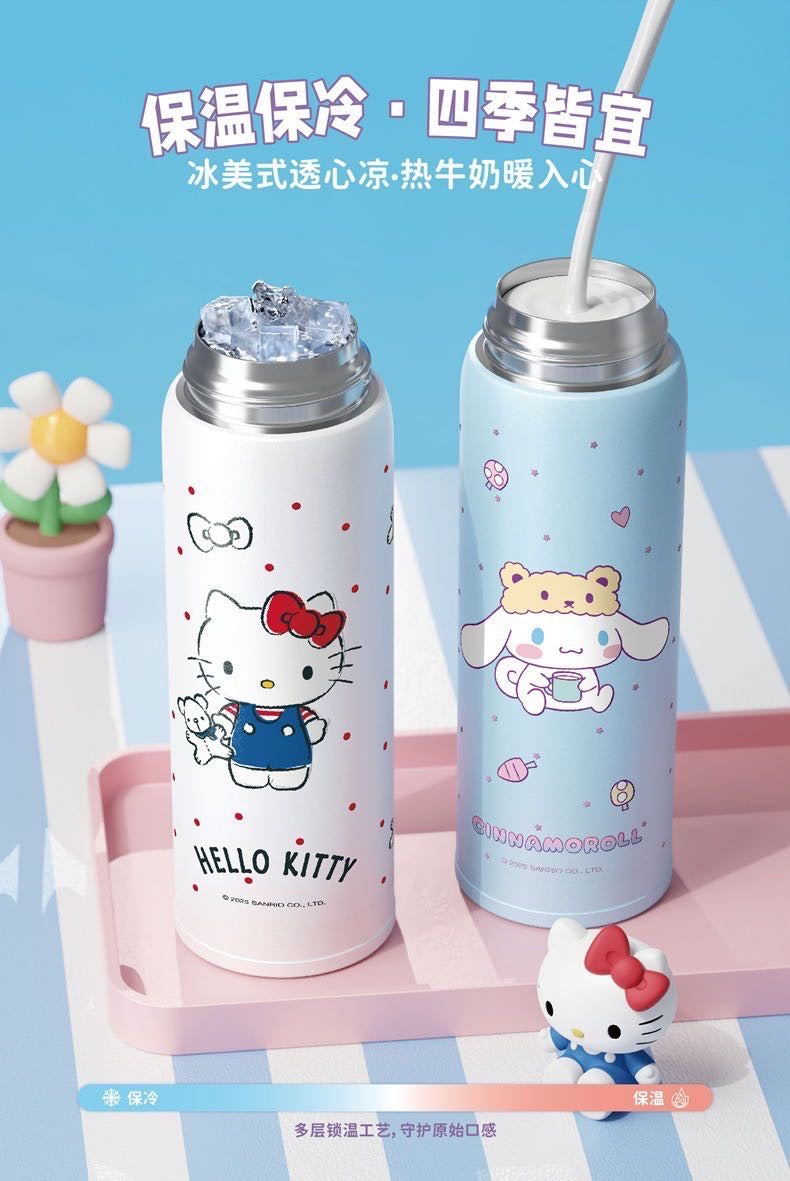 Sanrio Thermos Cup 316 Stainless Steel Straw Water Cup Cup