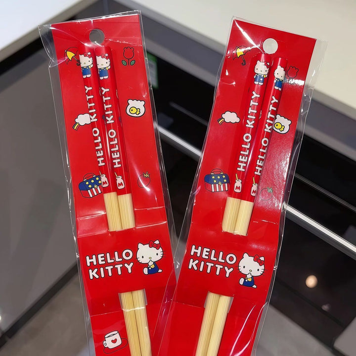 Sanrio Anti-slip Bamboo Chopsticks Antibacterial Anti-mold Kids Safe 21cm