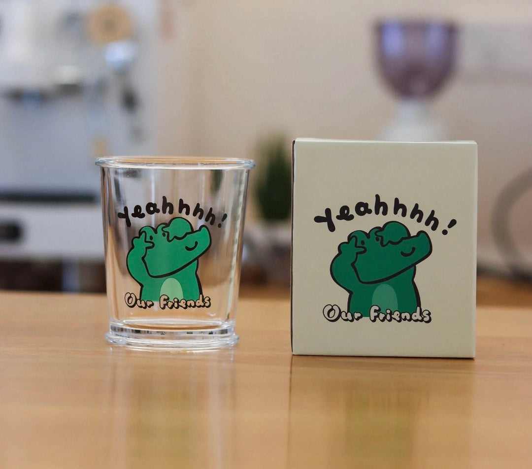 Series Cute Animal Glass Cup Healing Glass Cup