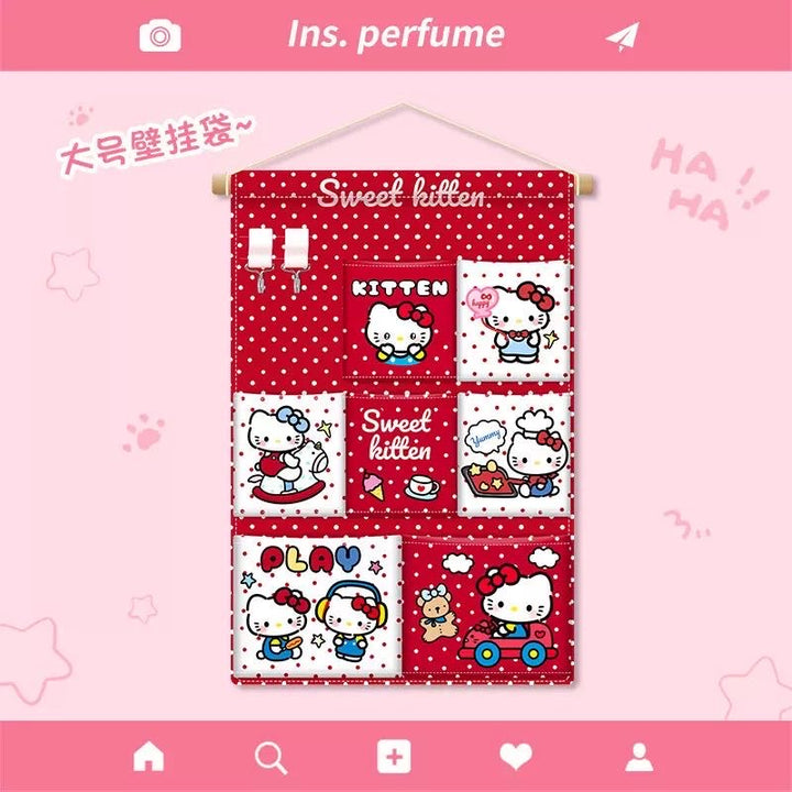 Hello Kitty Hanging Storage Bag Storage Bag Wall-mounted