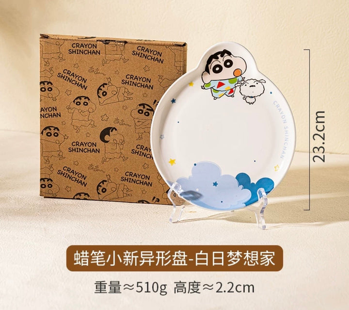 Crayon Shin-chan Cute Ceramic Dinner Plate Shin-chan Series
