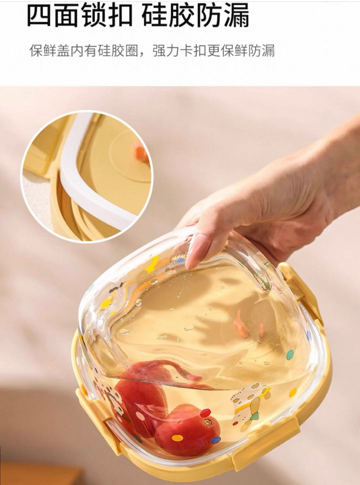 Dog & Glass Crisper Soup Bowl Bento Box Microwavable
