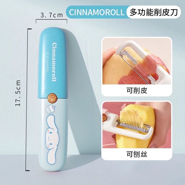 Sanrio Fruit Peeling Knife Multifunctional Outdoor Portable Peeling Knife Grater