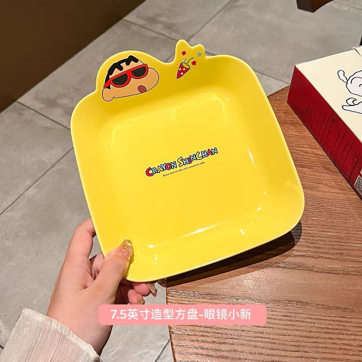 Crayon Shin-chan Ceramic Tableware Set Bowl Plate Set